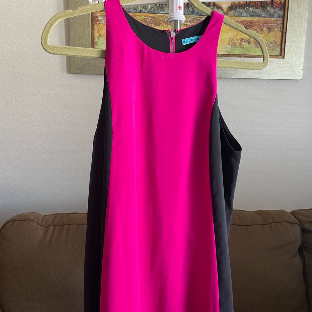Alice and Olivia Pink and Black Women's Blouse